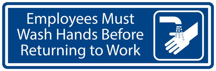 Employees must wash hands