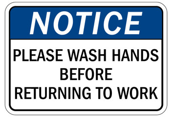 Employees must wash hands