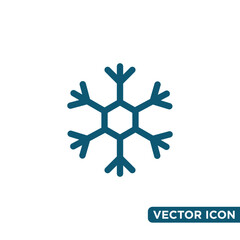 Fototapeta premium Minimalist Snow Icon Design Template 