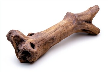 Obraz premium driftwood log isolated on white background