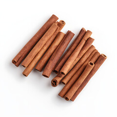 Cinnamon sticks arranged neatly, showcasing their rich brown color and texture. Perfect for culinary uses, these aromatic spices add flavor and warmth to various dishes