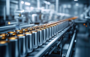 Fototapeta premium Battery Production Line for Electric Vehicles and E-Bikes Manufacturing