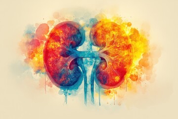 Kidney Health Awareness Hands Holding Kidney Shape Support Donation Education for Organ Donor Day World Kidney Day