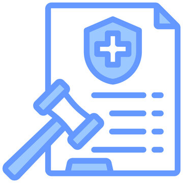 Health Policy Blue Icon