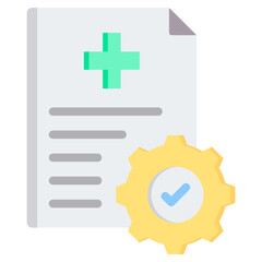 Obraz premium Evidence Based Practice Flat Icon