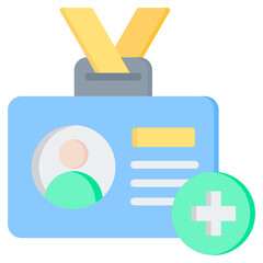 Credentialing Flat Icon