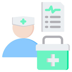 Obraz premium Health Care Provider Flat Icon