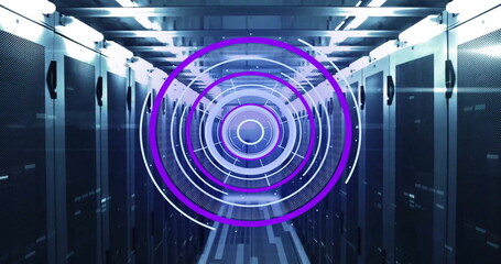 Image of scope and data processing over computer servers