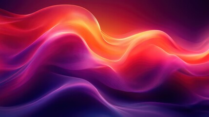 Fototapeta premium Abstract waves of vibrant colors create a dynamic and fluid visual experience.