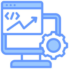 Development Blue Icon