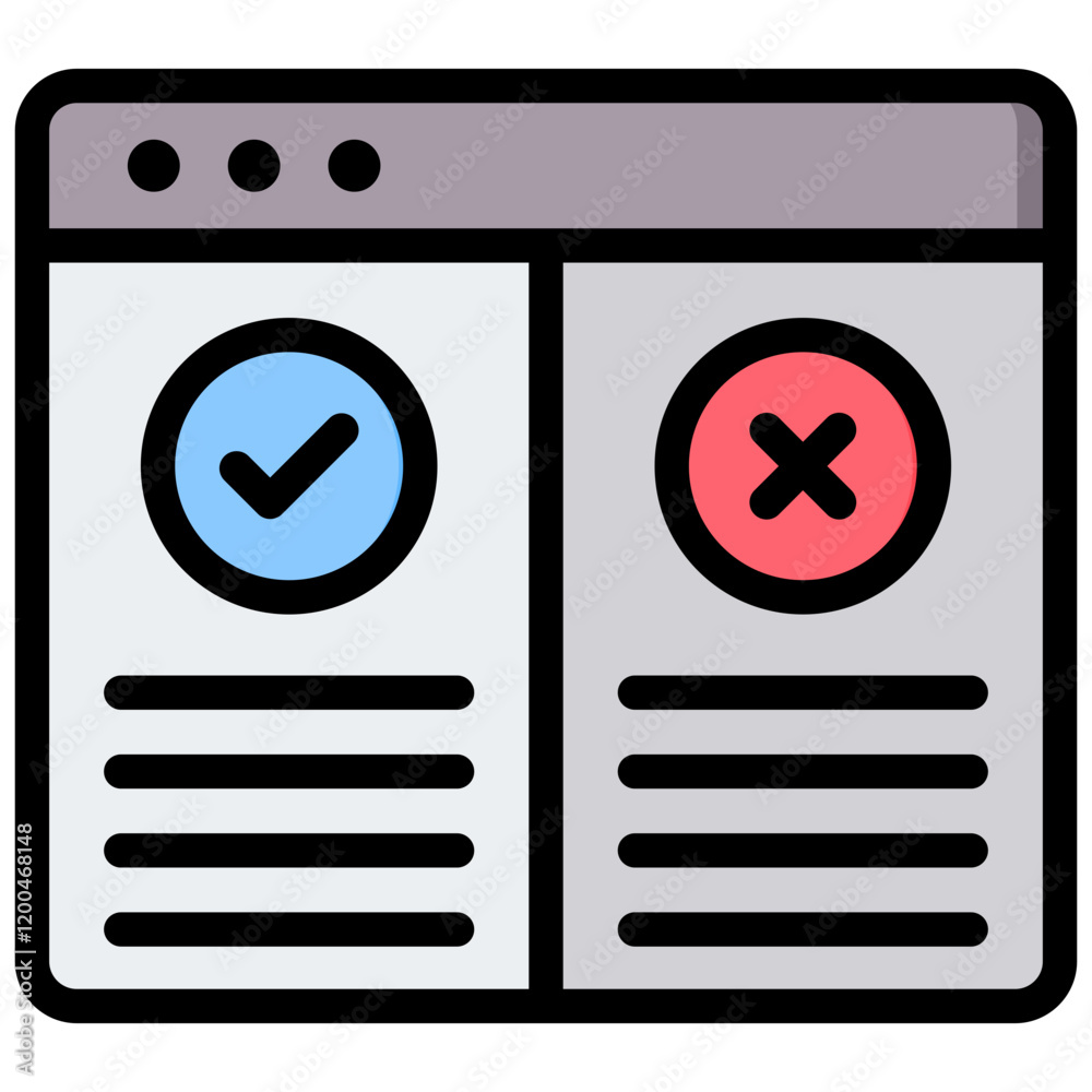 Aufkleber exception outline color icon