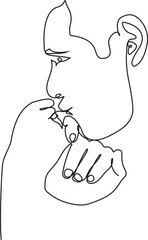 Romantic One Line Drawing | Man Kissing Woman’s Hand with Engagement Ring | Minimalist Love Illustration | Digital Art Download