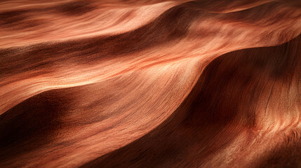 Obraz premium Refined Close-Up of Cherry Wood Panels with Reddish-Brown Hues and Wavy Grain