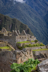 Una mirada detallada al interior de Machu Picchu, una de las siete maravillas del mundo. Caminos de piedra, terrazas agrícolas y estructuras arquitectónicas que reflejan el ingenio y la grandeza inca.