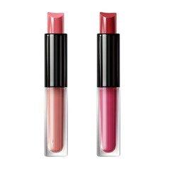 lip gloss tubes isolated on white transparent background