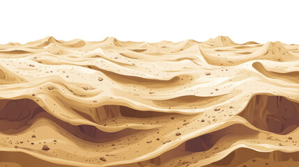 Desert Dunescape: Undulating waves of golden sand stretch across the horizon, creating a mesmerizing texture and a sense of boundless expanse.