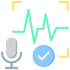Voice Recognition Flat Icon