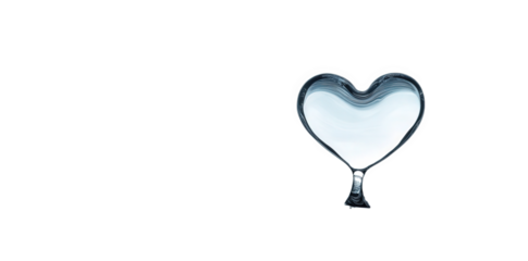 heart-shaped water droplet rising above a surface of rippling water. creating a serene and symbolic representation of love and tranquility the background is minimalistic. emphasizing the beauty of the
