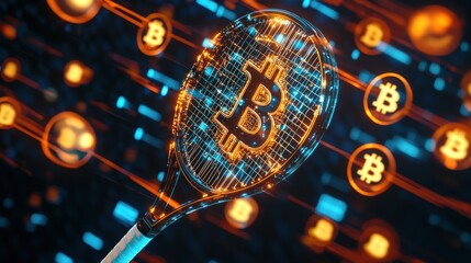 Bitcoin Tennis Racket: Digital Currency in Motion