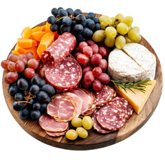 cheese and grapes isolated png file