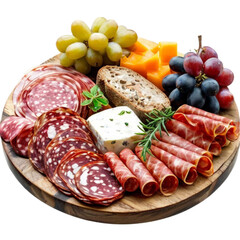 cheese and grapes isolated png file