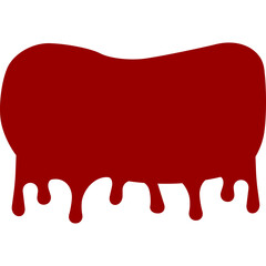 melting blood shape vector