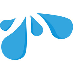 Water splash doodle vector