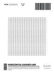 Design with dotted horizontal lines