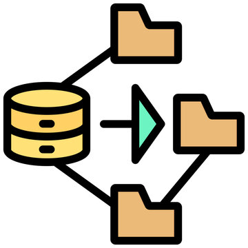 Mapreduce Outline Color Icon