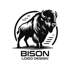 Bison Vector Logo Design