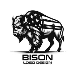 Bison Vector Logo Design