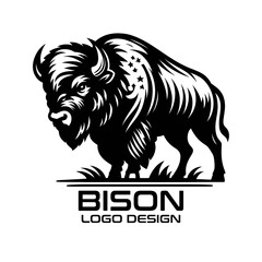 Bison Vector Logo Design