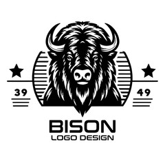 Bison Vector Logo Design