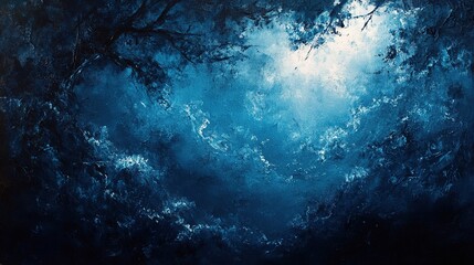 Obraz premium Captivating underwater scene ocean depths abstract art dreamy atmosphere aerial view serenity and mystery