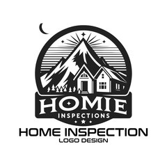 Home Inspection Vector Logo Design