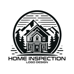 Home Inspection Vector Logo Design