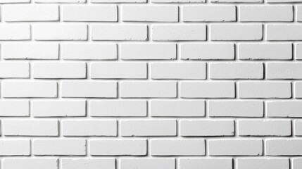 Fototapeta premium Textured white brick wall background