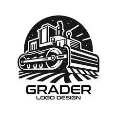 Obraz premium Grader Vector Logo Design