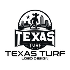 Texas Turf Vector Logo Design