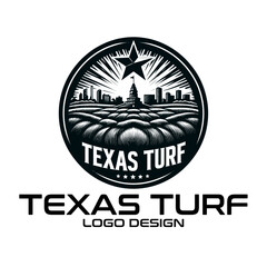 Texas Turf Vector Logo Design