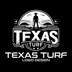 Texas Turf Vector Logo Design