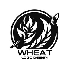 Wheat Vector Logo Design