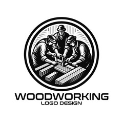Woodworking Vector Logo Design