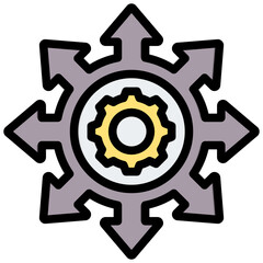 Expansion Outline Color Icon