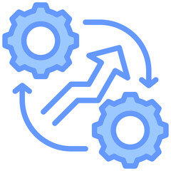 Optimization Blue Icon