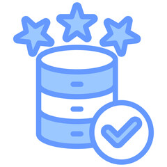 Data Quality Blue Icon
