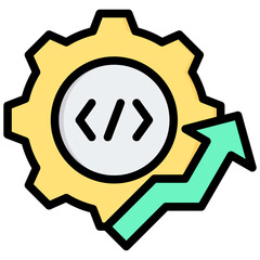 Development Outline Color Icon