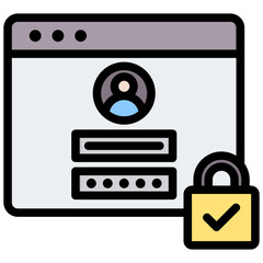 Authorization Outline Color Icon