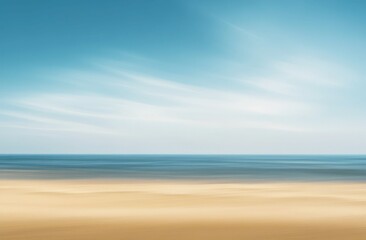 Obraz premium a pair of sunglasses placed on white sand with a blurred turquoise ocean background and bright blue sky