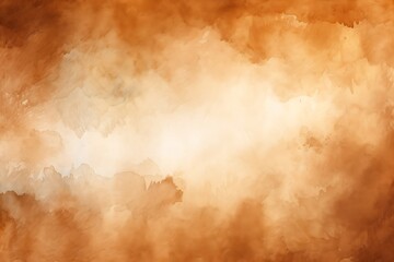 Obraz premium Abstract brown background. Hand painted brown watercolor background